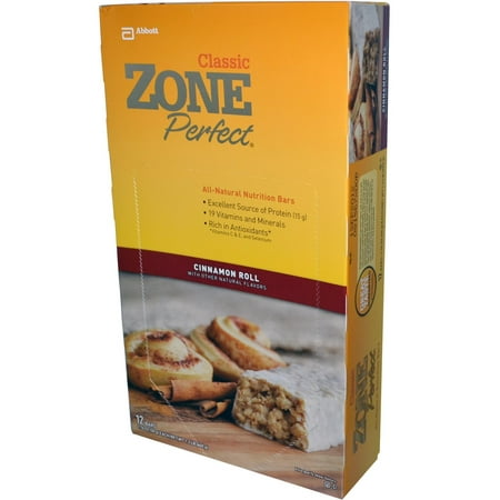 ZonePerfect, Classic, All-Natural Nutrition Bars, Cinnamon Roll, 12 Bars, 1.76 oz (50 g) Each(pack of