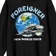 thumbnail image 2 of Foreigner 1978 World Tour Adult Black Crew Neck Sweatshirt-3XL, 2 of 3