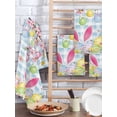 thumbnail image 2 of Happy Easter Kitchen Dish Towels for Drying Dishes Set of 4, Spring Watercolor Bunny Eggs Flower Blue Plaid Waffle Weave Microfiber Hand Tea Bathroom Towels Quick Dry & Absorbent Towel 15.7x23.6, 2 of 7