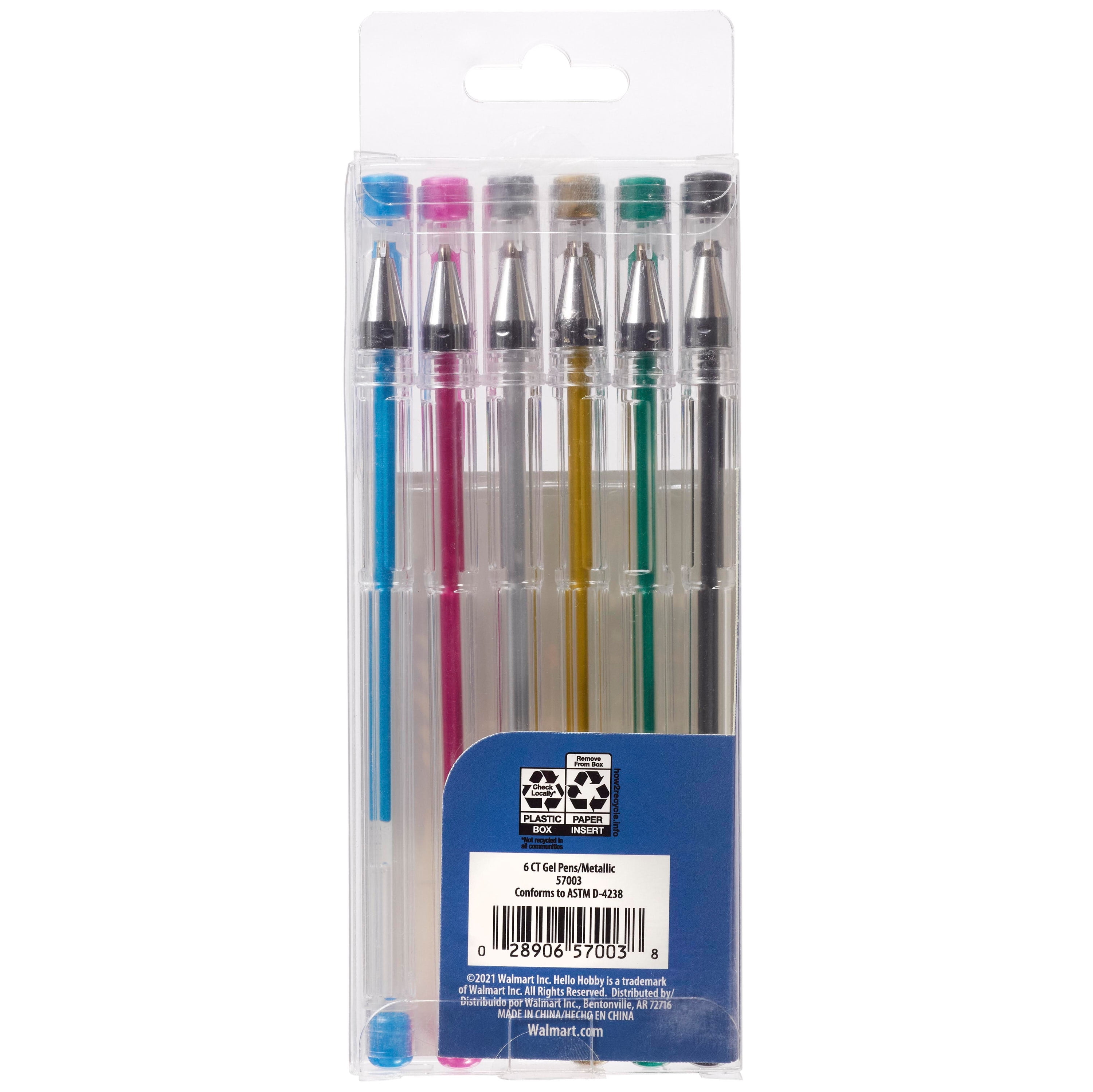Hello Hobby Gel Pens Set, Multicolor, 12 Piece 