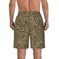 thumbnail image 3 of Kdxio Leopard1 Pattern Mens Casual Shorts - Drawstring Summer Beach Sports Shorts for Men, 3 of 9