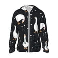 thumbnail image 2 of Uemuo Fashionable Goose Pattern Women's Full Zip UPF 50+ Sun Protection Hoodie Jacket Long Sleeve Sun Shirt Hiking Outdoor Performance with Pockets-Large, 2 of 9
