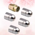 thumbnail image 3 of Pavodes 1 Set Wheel Lock Iron Nuts 12mm x 1.5mm Taped Security Bolts and Key Anti Theft Refitting Parts Modification Accessories (Silver), 3 of 5