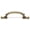 Unlacquered Brass, variant on Traditional 4 3/4" Center Arch Pull, Antique English Matte