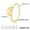 A Gold Color, variant on Lotus Rings for Women Stainless Steel Flower of Paradise Amulet Finger Ring