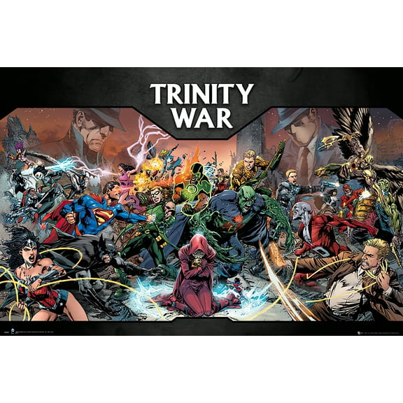 DC Comics - Trinity War - Poster / Print (The Heroes Vs. The Bad Guys)