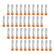 Plastic Vials Centrifuge Tube Conical Test Lab Scientific Tubes with Lids Caps Screw 100 Pcs