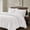 White, variant on WDCOZY Beige 100% Cotton Quilt Set Queen Size, Textured Lightweight Soft Bedspread with 2 Pillow Shams, Breathable All Season Comforter Bedding