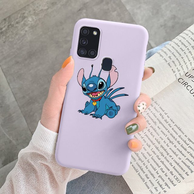 Funda de teléfono para Samsung Galaxy A21S A31 A41, carcasa trasera divertida de Stitch Love, Funda de silicona suave para Galaxy ya21s A 31 Coque qiuyongmign unisex