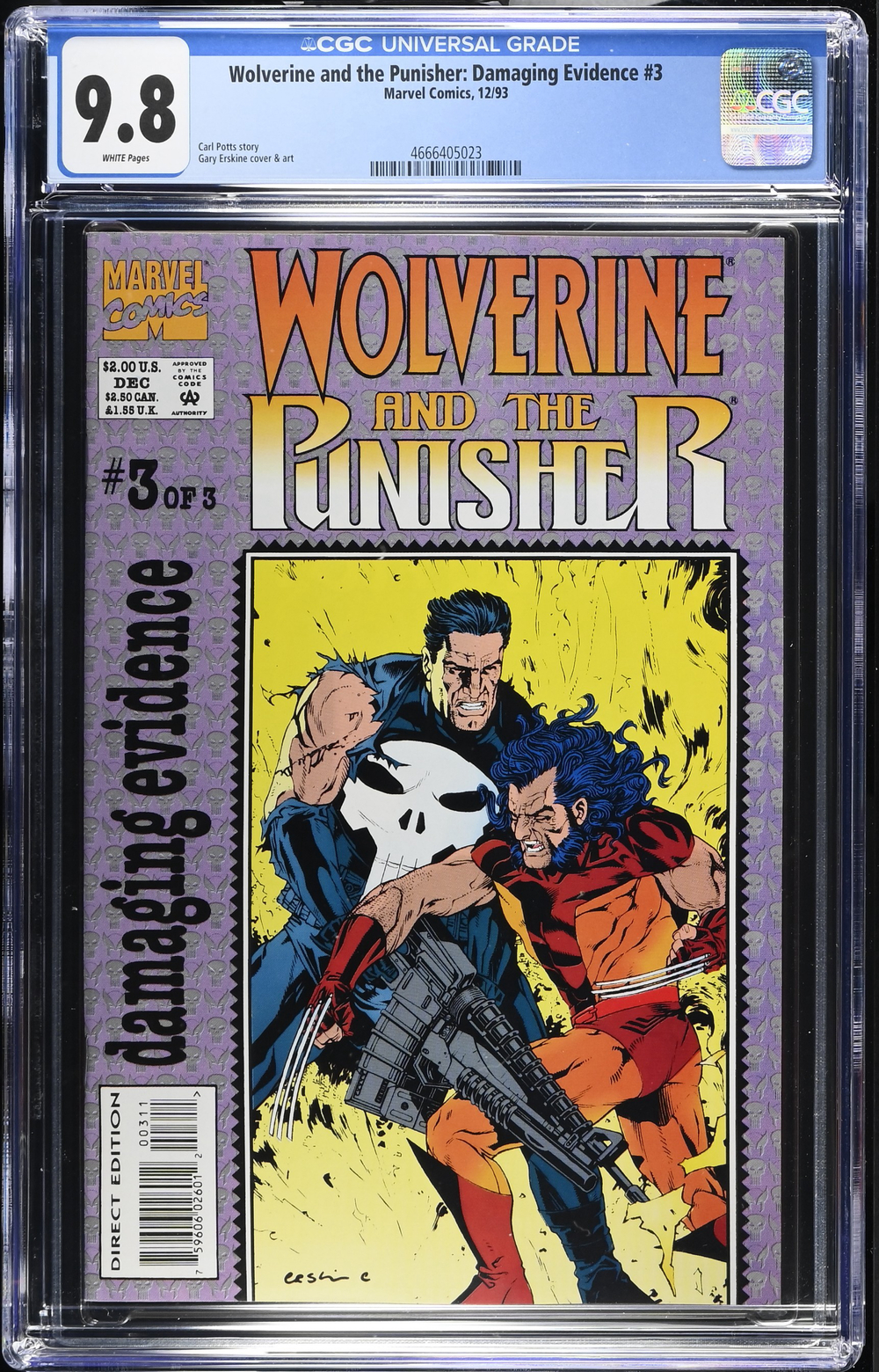 Wolverine and the Punisher: Damaging Evidence #3 - CGC 9.8 Comic Book ...