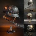 thumbnail image 2 of CAROOTU War Relic Lamp Remembering That History Resin Desktop Ornament USB Charging Table Lamp, 2 of 7