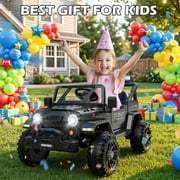 East doll 12V Ride on Toys for Toddlers, Electric Car for Kids, Kids Car with Remote Control, Bluetooth, Music, 3 Speeds for Kids Gifts, Black
