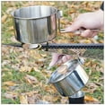 thumbnail image 4 of Stainless Steel Outdoor Cookware Set with Portable Design for Camping Picnic Silver 10 Pieces, 4 of 8