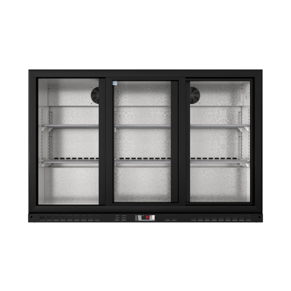 KoolMore 35 in. Three-Door Back Bar Refrigerator – 11.3 Cu. Ft.