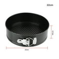 thumbnail image 2 of Round Springform Pan Non-Stick Metal Bakeware 22cm for Cheesecake & Quiche, 2 of 5