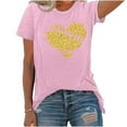 thumbnail image 4 of Giftesty Blouses for Women Dressy Casual Women's Baseball Sport Printed T-shirt with Round Neck and Short Sleeved Top, 4 of 4