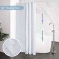 thumbnail image 4 of HANNN | 1 pieza Cortina de ducha Tela impermeable antimoho Cortinas de ducha de poliéster grandes lavables para bañera o baño Blanco 120x200cm, 4 of 5
