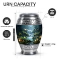 thumbnail image 2 of Yatskia Waterfall with Butterflies Decorative Large Funeral Urns for Human Ashes Adult Brother and Sister, Small Cremation Urn for Adult Ashes, (Monar 10 Inch and 3 Inch), 2 of 8