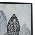 thumbnail image 5 of 66" x 48" Leaf Framed Wall Art with Black Frame, by DecMode, 5 of 8