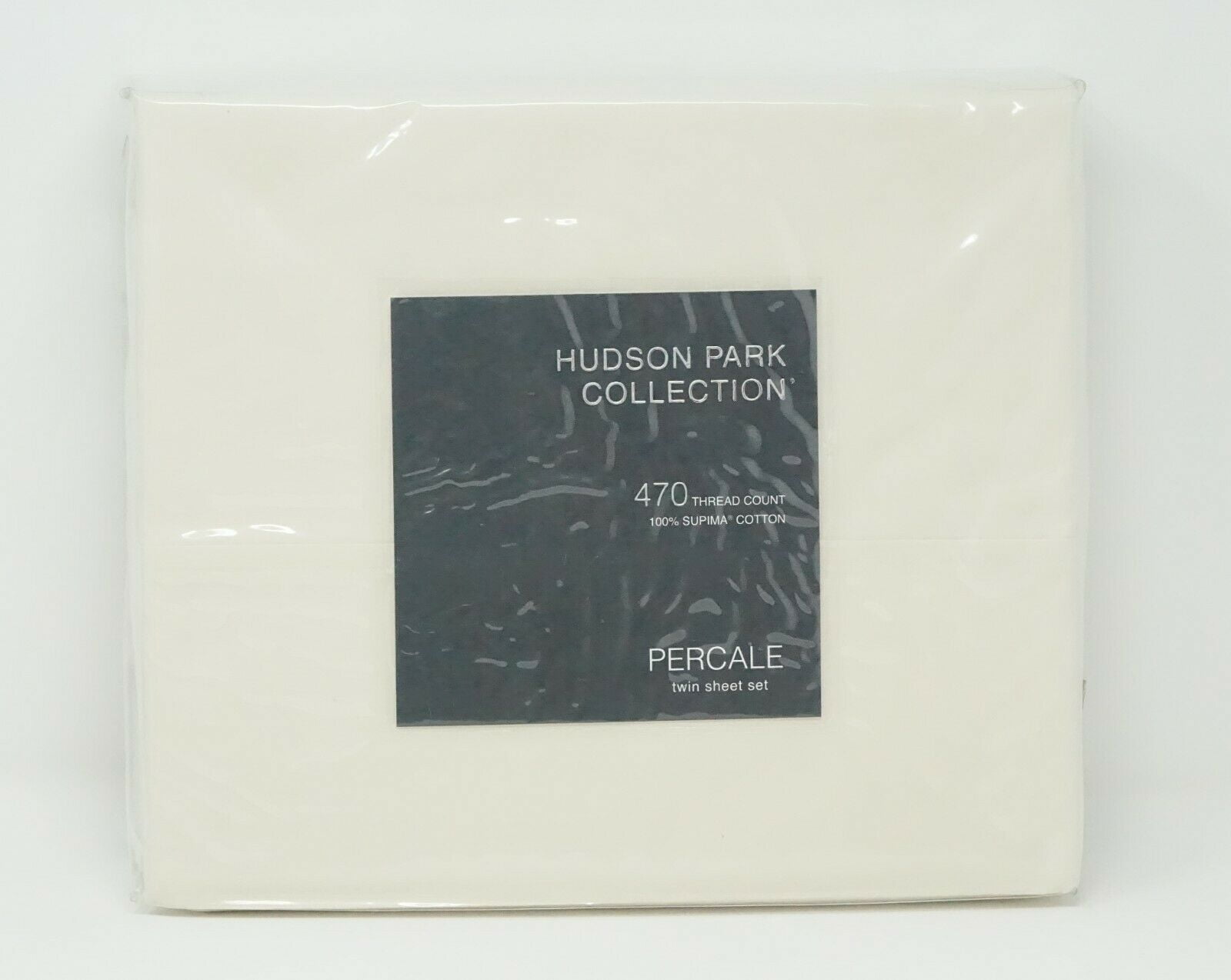 Hudson Park 600 TC 100% Cotton TWIN FITTED Sheet Ivory MSRP $120 