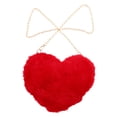 thumbnail image 2 of 1Pc Heart Shaped Purse Red Fabric Crossbody Bag For Party, 2 of 9