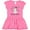 Raspberry with Polka Dots, variant on Inktastic Let It Snow Cute Snowman in Hat and Scarf Girls Toddler Dress