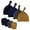 4 Pack (Black, Black Grey, Navy, Light Coffee), variant on American Trends Baby Hats 0-6 Months Toddler Hat and Mittens for Newborn Baby Girls Baby Beanie Cotton Cap Black; Light Coffee; Grey; White 0-6 Months