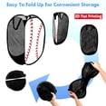 thumbnail image 4 of Instant Open Mesh Laundry Hamper, Collapsible Basket with Side Pocket, Foldable Dirty Clothes Hamper with Sturdy Reinforced Handles for Dorm Bedroom Travel Storage, 18.5×11.8×11.8in(B), 4 of 5