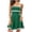 *Green, variant on ClodeEU Women's Solid Color Spaghetti Strap Cinched Waist Dress with Ruff Hem ,Casual Summer Midi Dress Beige,Womens Plus M
