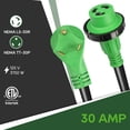 thumbnail image 3 of Cable de extensión de alimentación RV RVGUARD 30 A 15 m con indicador LED, 3 of 6