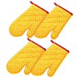 thumbnail image 1 of 4 Pack Oven Mitts,pot Holders Glove,baking Gloves Oven Mitts Pot Holders,suitable For Cooking-red, 1 of 5