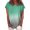 Green, variant on Women's Plus Size Short Sleeve Gradient Color Tunic T-Shirt