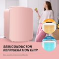 thumbnail image 3 of AOEYU 4L Mini Fridge for Bedroom, Skincare, Drinks & Food – 6 Can Portable Cooler & Warmer, Compact Personal Refrigerator for Office Desk, Travel, Dorm Room, Beauty, Car Use, Pink, 3 of 6