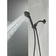 thumbnail image 4 of Delta Faucet 75413DBL 4-Setting Handheld Shower Head Hand Shower 2.5 GPM w/ Metal Hose (Matte Black), 4 of 8