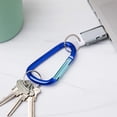 thumbnail image 4 of Gold Lion Carabiner 3" Aluminum Carabiner D Shape Buckle Pack, Keychain Clip, Spring Snap Key Chain Clip Hook Buckle - Green 3" (6 Pack), 4 of 7