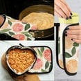 thumbnail image 5 of Yayeee Oven Mitts and Pot Holder Set of 4 Heat Resistant Kitchen Gloves Baking Hot Pad, Watercolor Grapefruit, 5 of 5