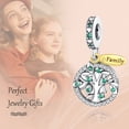 thumbnail image 3 of ROSIANNA 925 Sterling Silver Charm for Bracelets Two Tone Family Tree Dangle Charms Women Bracelet Charm, 3 of 6