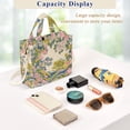 thumbnail image 5 of FORMRS Womens Corduroy Tote Bag Crossbody Shoulder Handbag with Pocket, Pink Floral Wave, 5 of 7