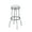 White and chrome, variant on Simple Relax Set of 2 Swivel Bar Stool Red Red Finish