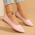 thumbnail image 4 of Eltusu Women Flat Shoes, Comfy Pointy Toe Slip on Casual Office Shoes Pink Size 6, 4 of 7