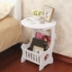 thumbnail image 3 of Mesa auxiliar redonda compacta para dormitorio y sala de estar, no requiere tapete Mesa auxiliar minimalista de inspiración europea, 3 of 5