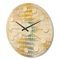 thumbnail image 3 of Designart 'Abstract Retro Design VIII' Mid-Century Modern Wood Wall Clock, 3 of 5