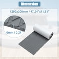 thumbnail image 5 of Unique Bargains 1 Pcs 47.24"x11.81" EVA Faux Teak Decking Sheet Mat for Boat Yacht Marine Deck Pad RV Car Trunk Gray, 5 of 6