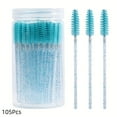 thumbnail image 1 of QJUHUNG 105pcs Disposable Mascara Wands & Eyebrow Spoolies - Crystal Eyelash Brushes with Colorful Handles  Nylon Bristles  ABS Plastic Rods  Perfect for Eyelash Extensions & Makeup Appli, 1 of 7