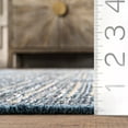 thumbnail image 3 of nuLOOM Geometric Diamond Fringe Area Rug, 4' x 6',  Blue, 3 of 9