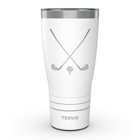

Tervis Traveler Golfers Life for Me Triple Walled Insulated Tumbler Travel Cup Keeps Drinks Cold & Hot 30oz Glacier White