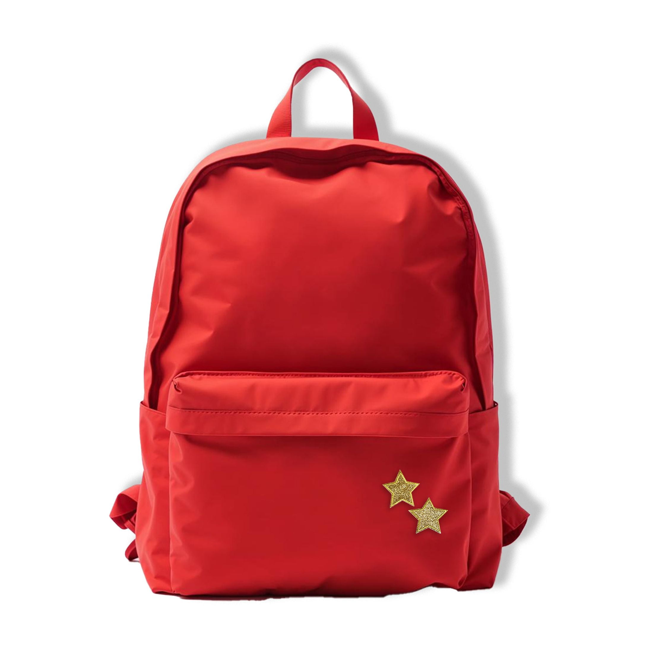 Écussons thermocollants brodés étoiles dorées LA VOGUE, 2 pièces — ~11,43 × 8,89 cm (4,5 × 3,5 po)