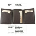 thumbnail image 3 of Men's RFID Leather Wallet Cowhide, ID, CC, Bill Pockets, Gift Box, 3 of 6
