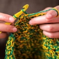 thumbnail image 6 of Ommi Ergonomic Handle Crochet Hooks | Handcrafted 7’’ Crochet Hook | Knitting Needle, Craft Yarn Weave | Best Gift! (Yellow, 5 mm), 6 of 7