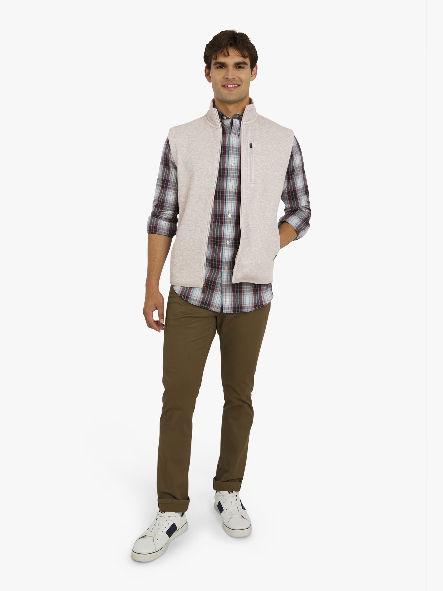 Chaps Men's & Big Men's Norwell Sweater Fleece Vest, Sizes S-3XL